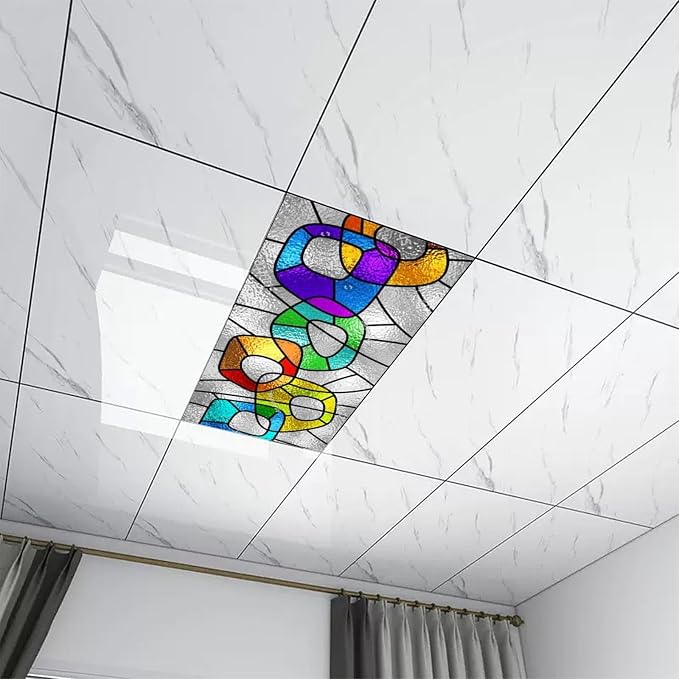 2 Pack Stained Glass Fluorescent Light Cover - Image 6