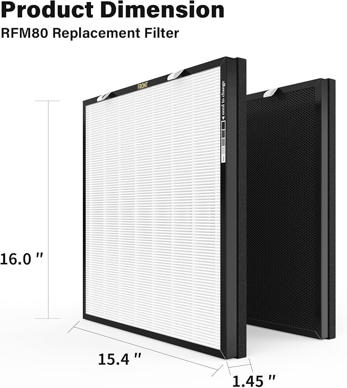 2 Set RFM80 Replacement Filter Compatible - Image 5
