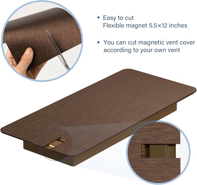 Magnetic Vent Covers 5.5"x12", Metallic Floor Cover - Image 6