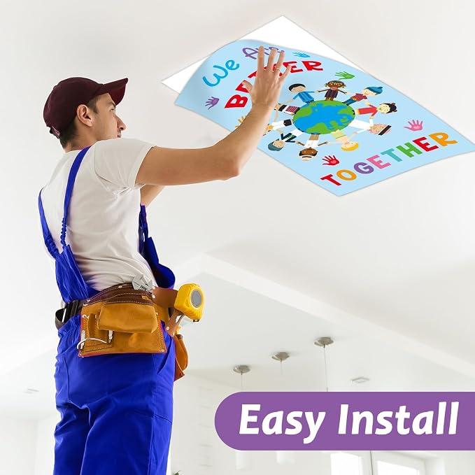 6Pcs Inspirational Fluorescent Light Covers - Image 6