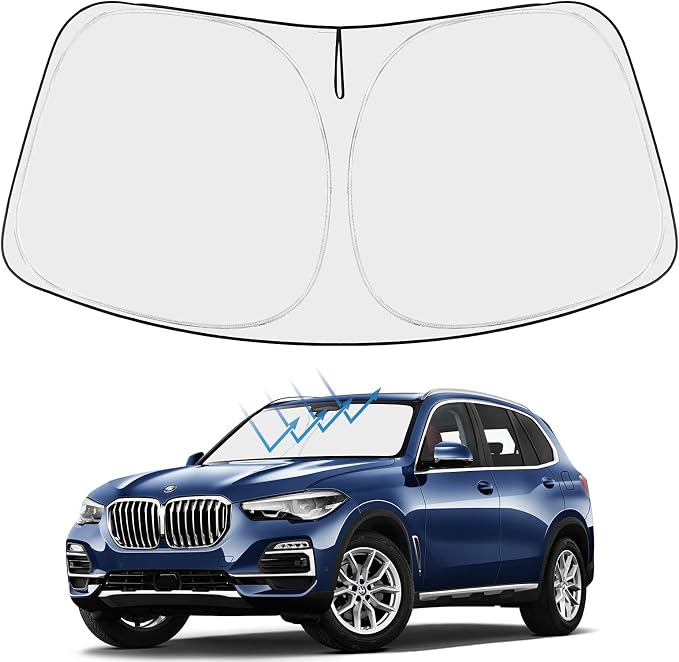 Proadsy Windshield Sun Shade for 2019-2025 2026 BMW X5 M Sport xLine SUV by Proadsy