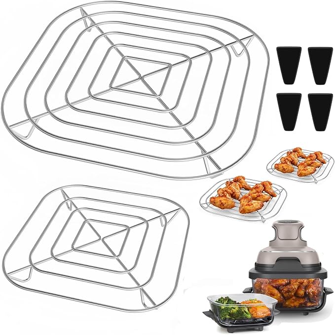 2PCS Crisper Stainless Steel Rack Compatible by HOMELYLIFE
