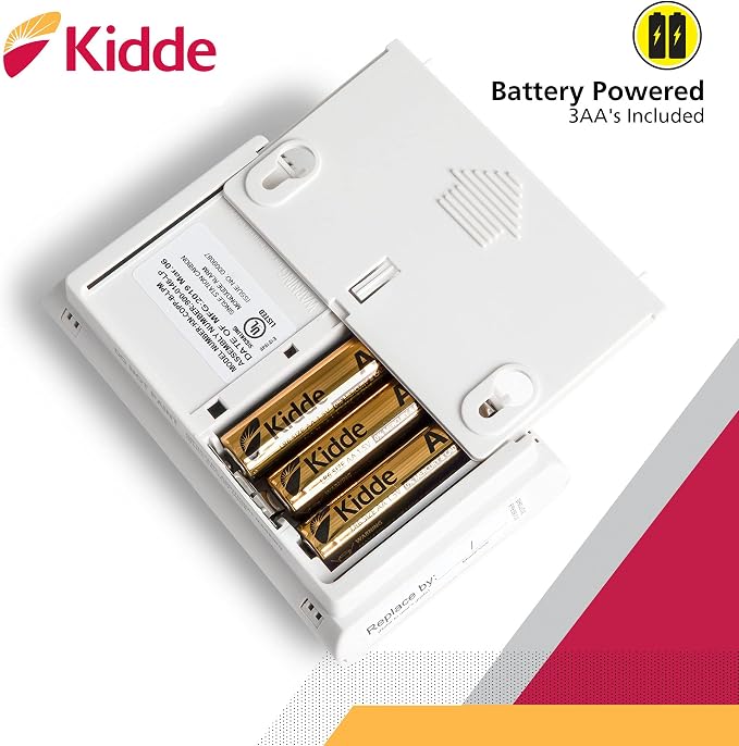 Kidde Carbon Monoxide Detector, AA Battery Powered CO Alarm - Image 4