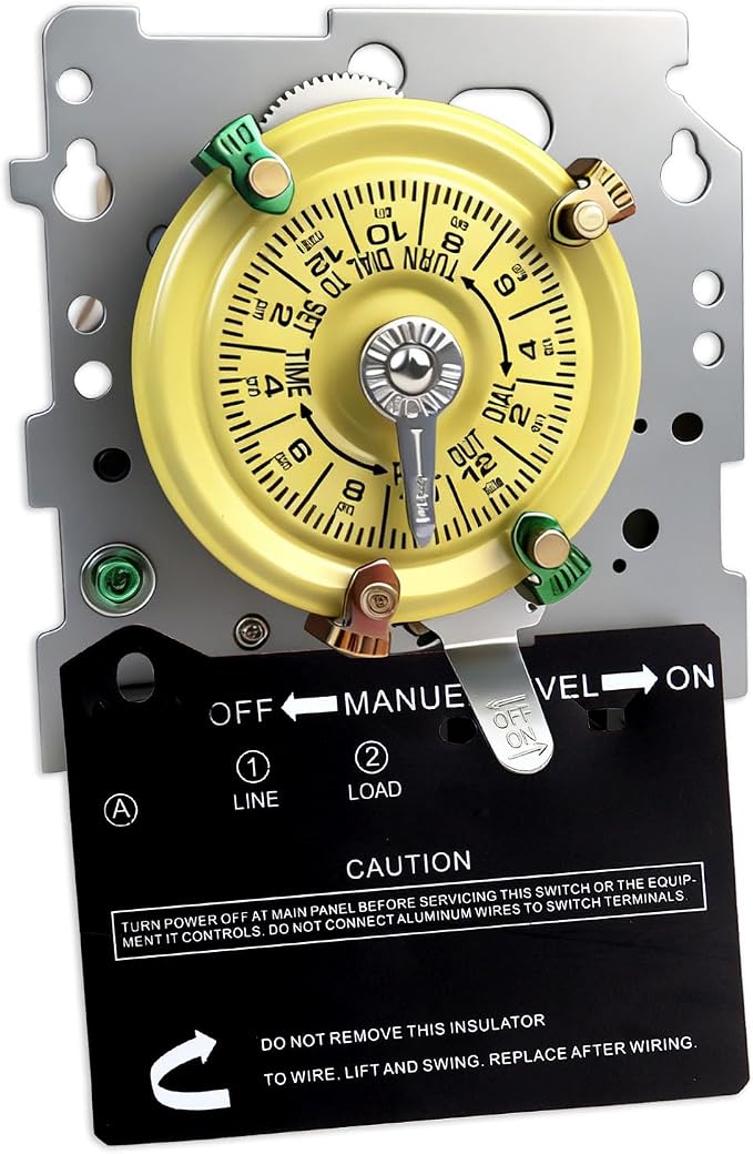 T101M Pool Timer Mechanism Only, Pool Pump Timer, 120V 2HP SPST 40A Time Switch by Bxmgr