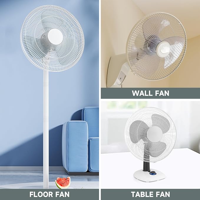 SEWACC Plastic Fan Blades Replacement, Universal Table Fan Blades - Image 3
