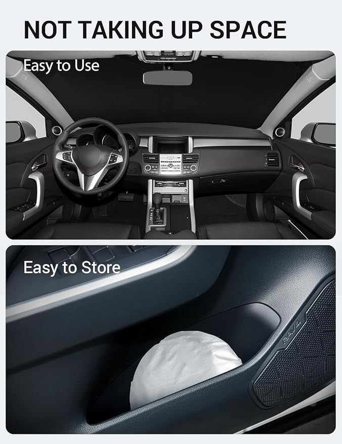 Proadsy 2026 Upgrade Windshield Sun Shade Custom Fit 2007-2012 RDX Acura RDX - Image 9