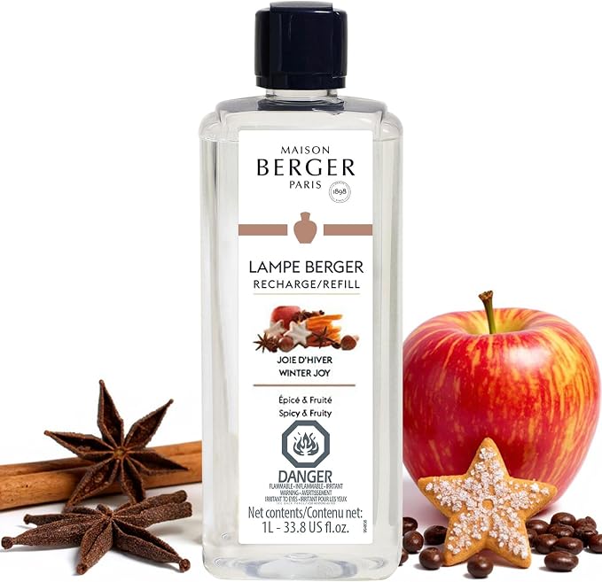 MAISON BERGER Lampe Berger Refill, 1 L, Winter Joy | Catalytic Lamp Fragrance by MAISONBERGER