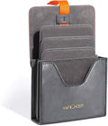 K&F Concept Lens Filter Case 4 Pocket, Leather Carrying Filters Bag Pouch by KFCONCEPT