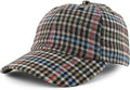 Trendy Apparel Shop Plaid Checker Wool Blend Unstructured Baseball Cap by TrendyApparel