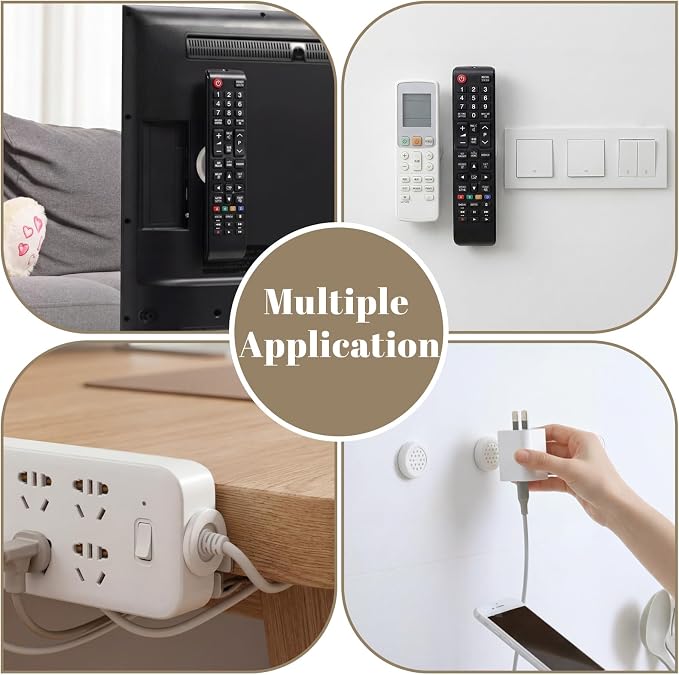 Tallew 24 Pcs Magnetic Remote Control Holder Wall Mount No Drill Self-adhesive - Image 5