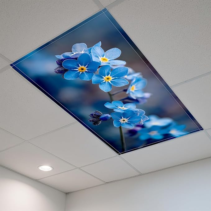 Fluorescent Light Covers-2 Pack 4 x 2 Feet Magnetic Ceiling Light Cover Room - Image 6