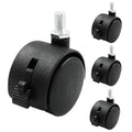 4pcs 1.5 Inch Swivel Caster Wheels, Heavy Duty Swivel Stem Casters Wheel by suiwotin