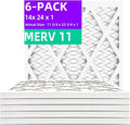 14x24x1 MERV 11 Pleated Air Filter MPR 1200 & FPR 7, Furnace Air Filters by Qingzhug