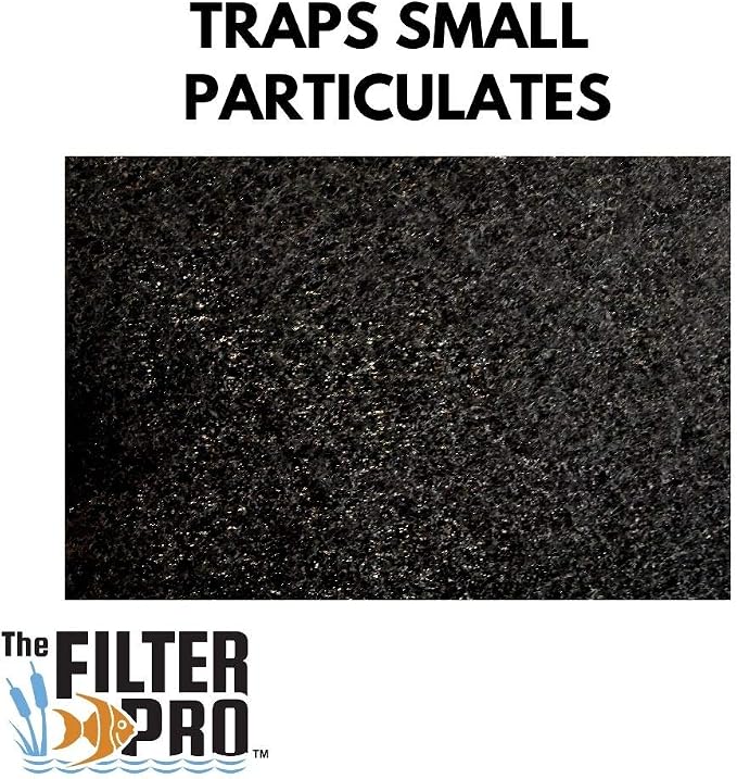 Carbon Fine Filter Media, 3/8" Thick, Ponds or Water Gardens, Made in USA - Image 4