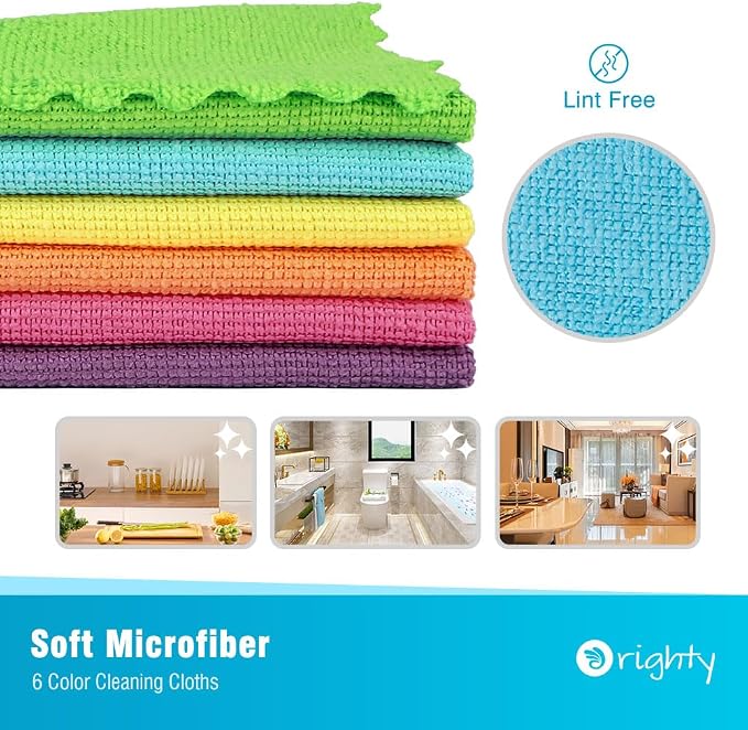 Orighty Microfiber Cleaning Cloths, 150 Pack Microfiber Towels Bulk, Ultra-Soft - Image 2