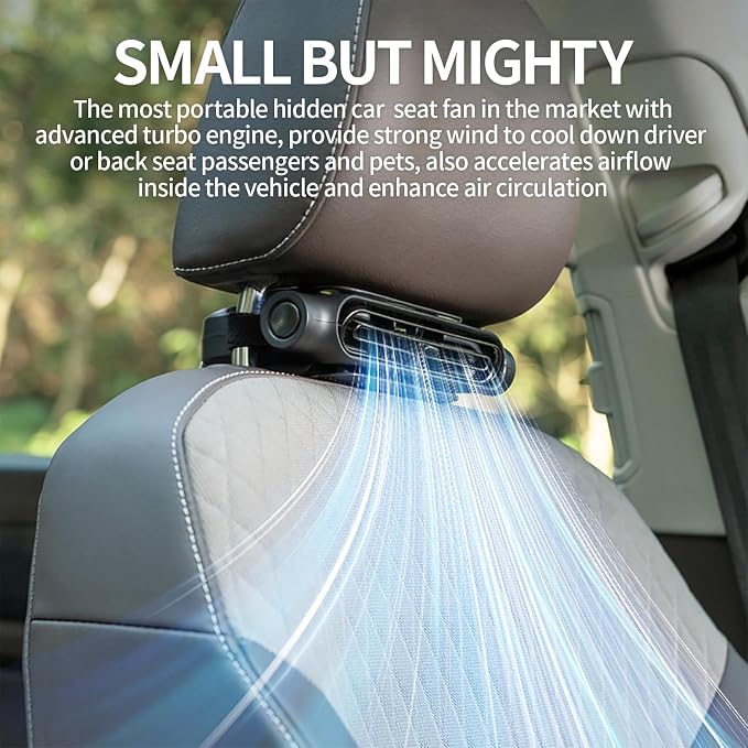 Car Seat Fan for Driver & Backseat - Image 2