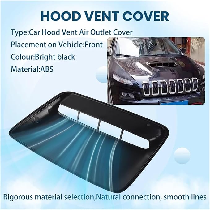 Car Universal Hood Vent Air Outlet Cover Compatible - Image 6