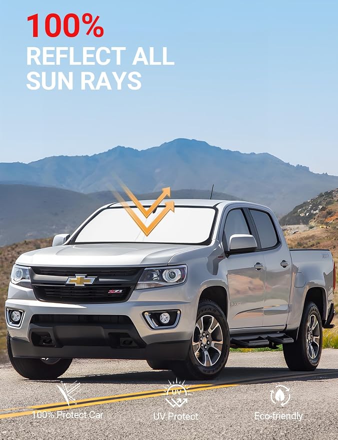 Proadsy 2026 Upgrade Front Windshield Sun Shade Foldable Sunshade Protector - Image 4