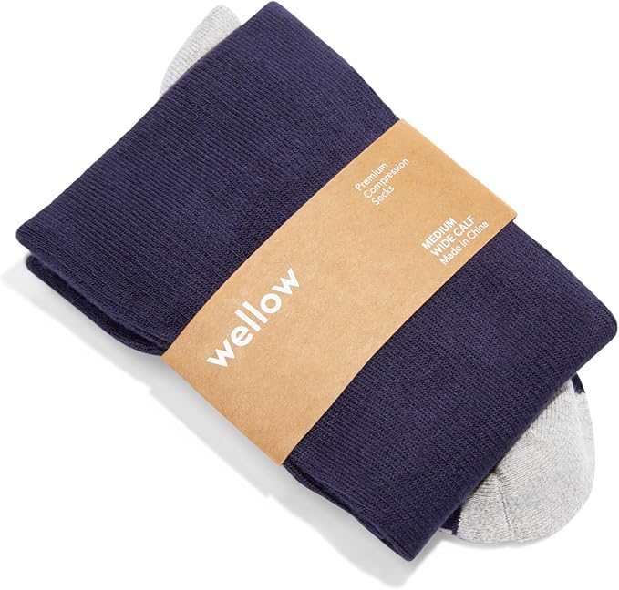 Wellow Wide Calf Compression Socks by WellowCompressionSocks
