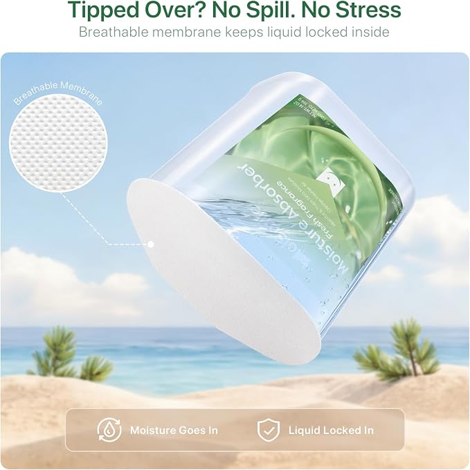 Large Moisture Absorber Buckets, 14 oz Each, Fresh Scent, 3 Pack | 14 oz Net - Image 6