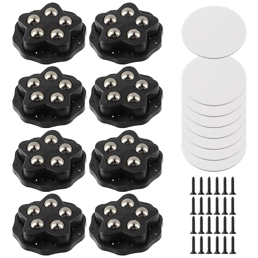 Geesatis Self Adhesive Caster Wheels, Sticky Pulley by GeesatisToolHardware