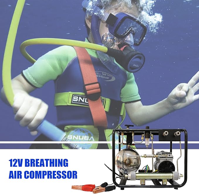 Oil-free Dive 12V 550W Air Compressor System Vacuum Pump - Image 9