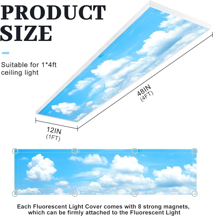 2 Pcs 1 x 4 Feet Fluorescent Covers - Image 2