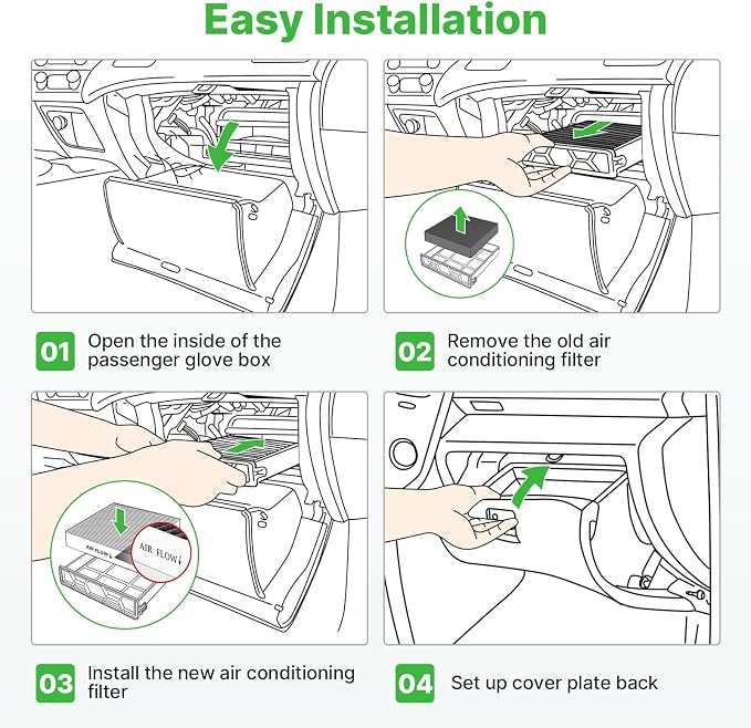 6 PCS Cabin Air Filters for 2020-2025 2026 Tesla Model Y, 2025-2026 Model Y - Image 6