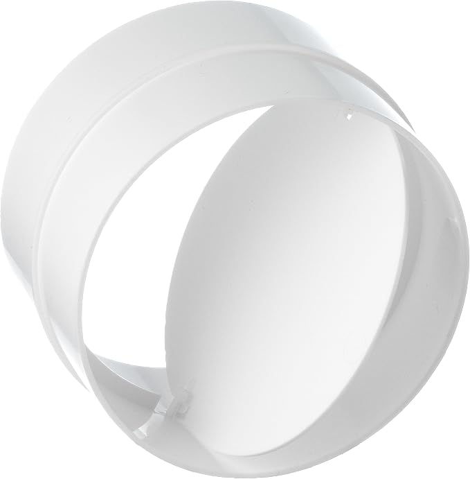 Backdraft Damper – Inline Duct Connector – Round Plastic Check Valve by LIRAST
