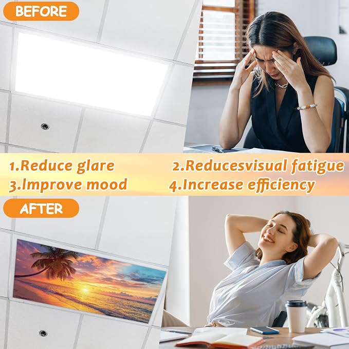 8 Pcs Fluorescent Light Covers - Image 4
