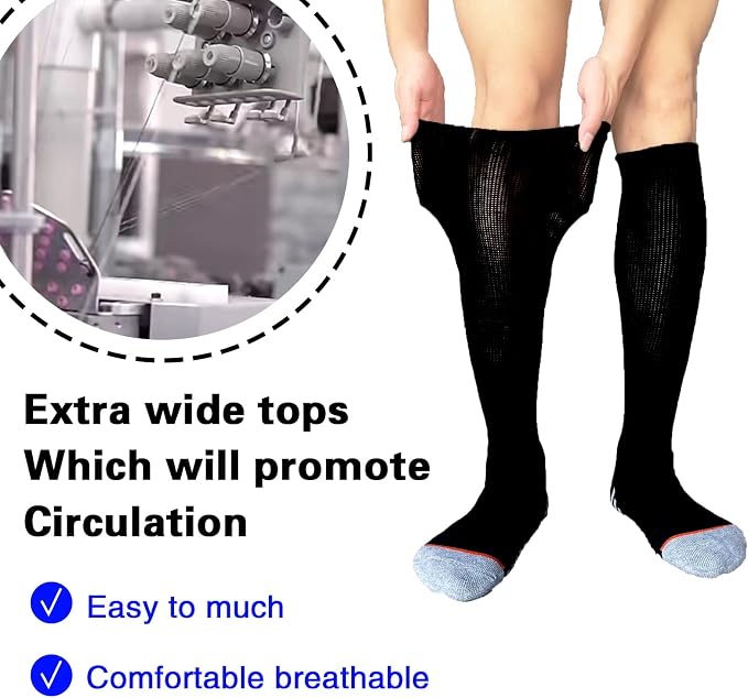 Walking Boot Socks air Cam Walker Cast Socks 2 Pairs Fracture Boot Brace Sock - Image 4