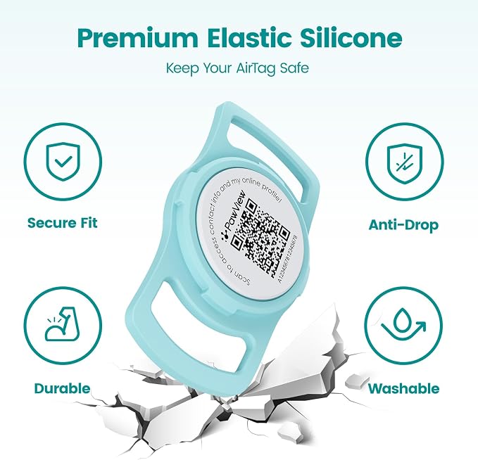 for AirTag Holder Dog Collar, Smart QR Code Holder - Image 6