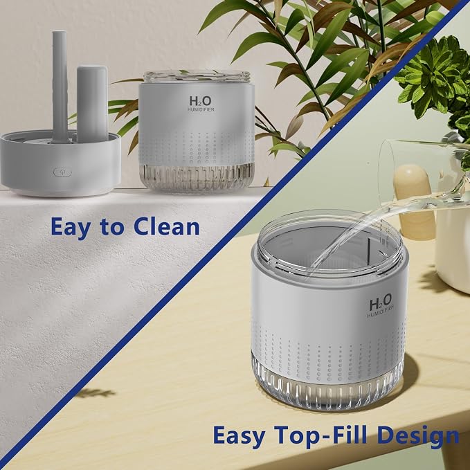SZO Plant Humidifier Indoor, 500ml Grey - Image 8