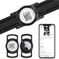 for AirTag Dog Collar Holder, Waterproof Smart QR Code Holder by PawView