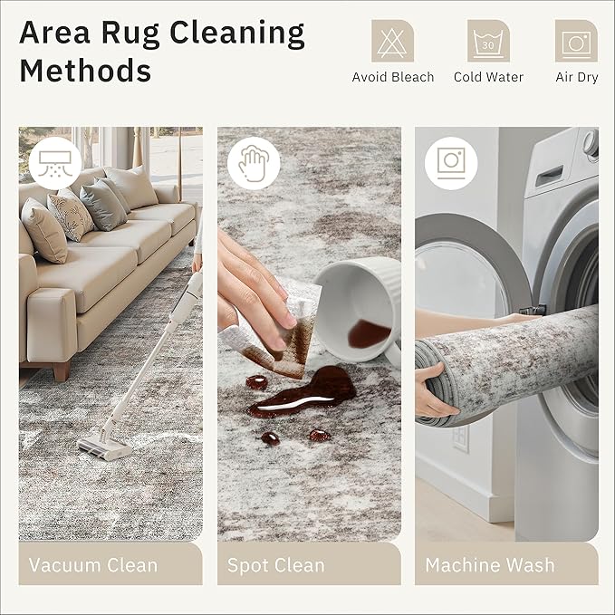 Runner Rug 2x12 Washable Non-Slip Hallway Runner Rugs for Kitchen Bathroom Laundry Room Pink/Grey Vintage Floor Carpet Runners for Hallways Entryway