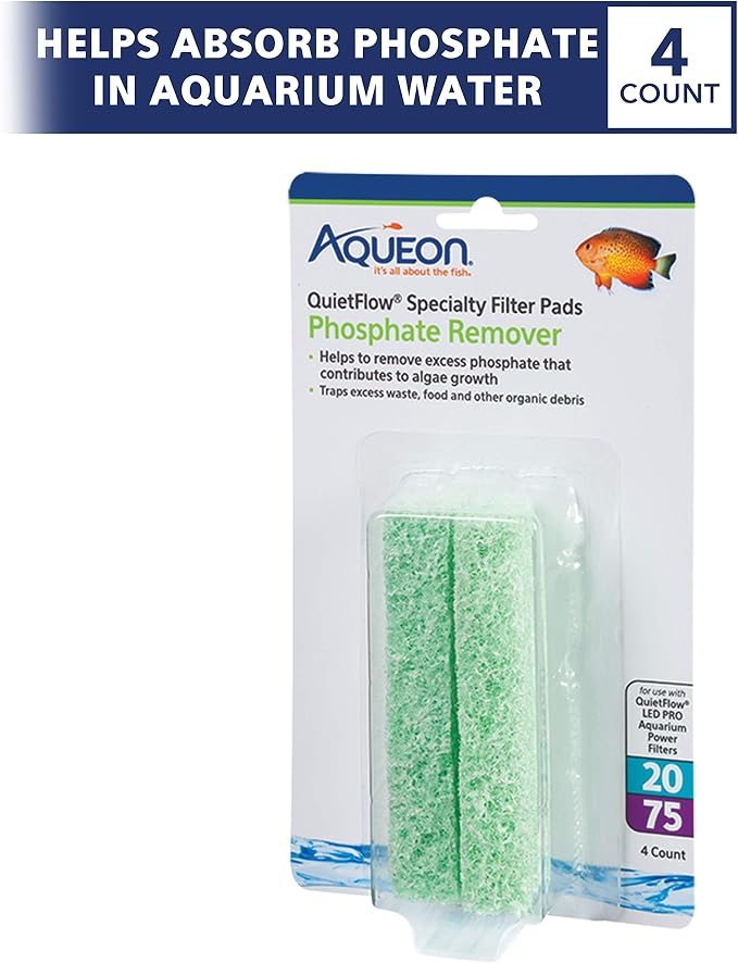 Aqueon Replacement Specialty Filter Pads Phosphate Remover 20/75 - Image 2