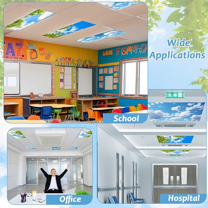 Wiooffen 4 Pcs Fluorescent Light Covers - Image 5