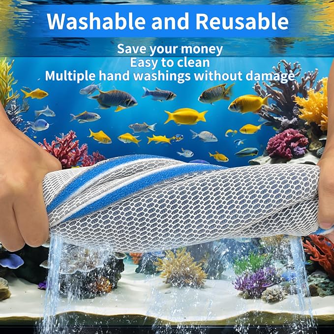 Aquarium Filter Media, 11.8"x15.7"- 8-Layer Filter Sponge Pad - Image 6