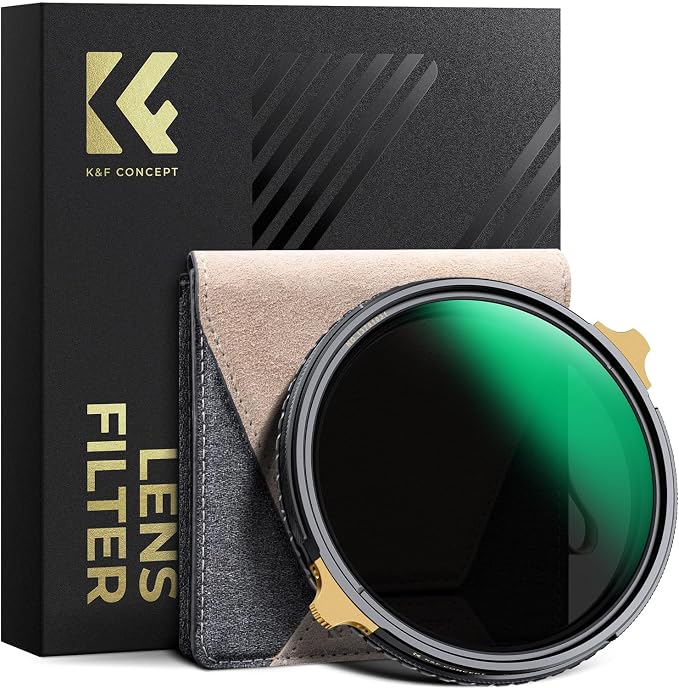 K&F CONCEPT 82mm Variable ND2-32 ND Lens Filter & Circular Polarizing Filter by KFCONCEPT