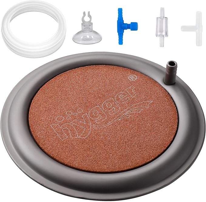 hygger Aquarium Air Stone, 4.1 Inch Nano Air Stone Makes Super Tiny Bubbles by hygger