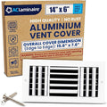 14x6 Inch Aluminum 3-Way Air Flow Vent Cover Wall or Ceiling – Quiet HVAC Wall by ACLAMINAIRE