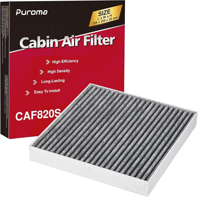 Puroma Cabin Air Filter with Activated Carbon, Replacement by Puroma