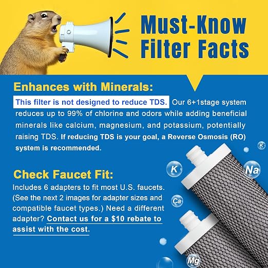 LCF Alkaline Countertop Water Filter,   Enhanced 6-Stage - Image 2