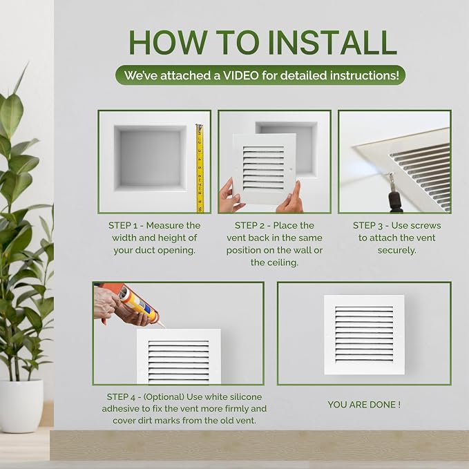 Modern Air Return Grille 10x10 - Image 5