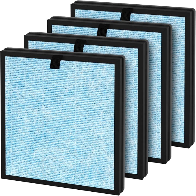 4 Packs HEPA Replacement Filter Compatible by XBWW
