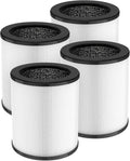 4 Pack KJ80 Replacement Filter, 3-in-1 KJ80 H13 HEPA Filter High Efficiency Air by Lacvik