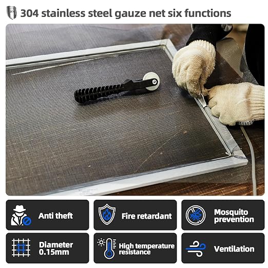 40 Mesh 304 Stainless Steel Mesh Screen, Rust Free Woven Wire Mesh, Metal Mesh - Image 6