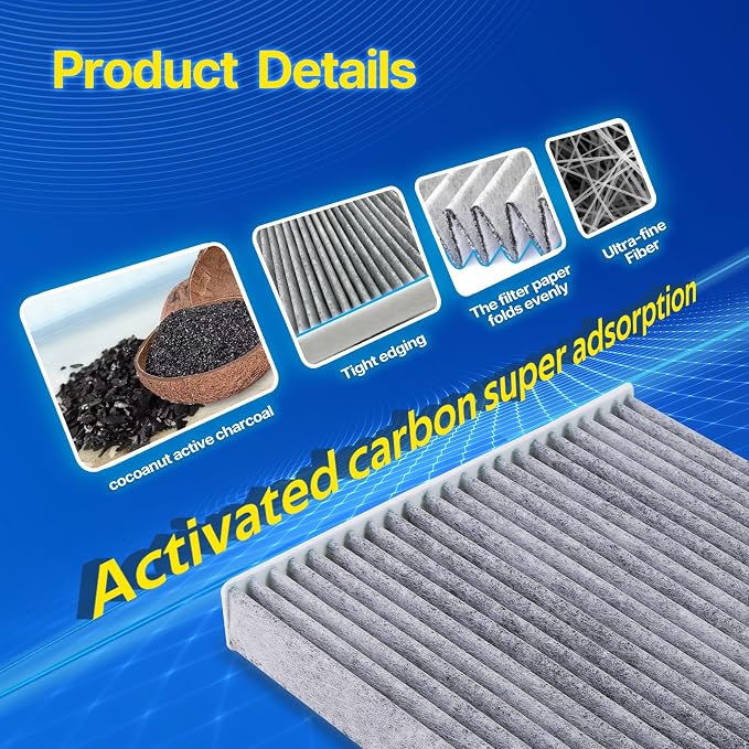 Cabin Air Filter Fits GLADIATOR 2020-2024, WRANGLER 2018-2024, Replacement - Image 4