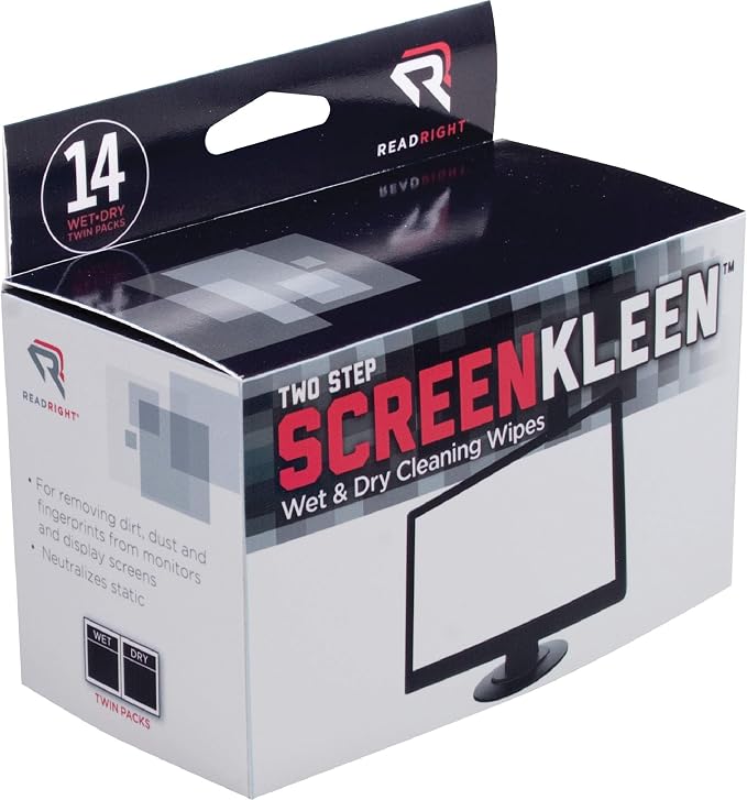 Advantus Kleen and Dry Screen Cleaning Wipes, 14 Twin Packs per Box - Image 3