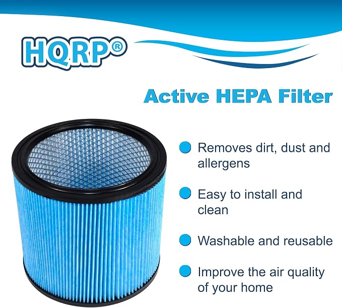 HQRP 2-Pack High Efficiency H13 HEPA Cartridge Filter compatible - Image 2